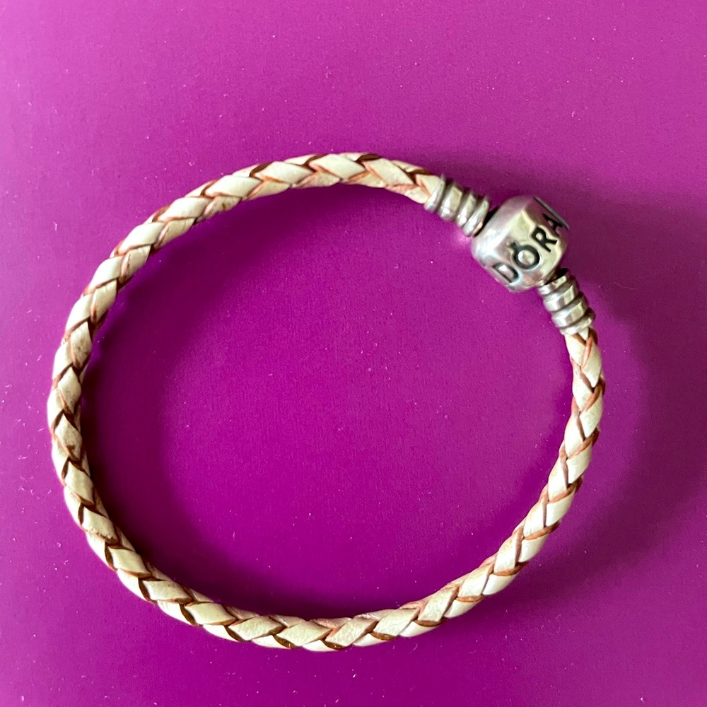 Pandora Champagne Leather Bracelet